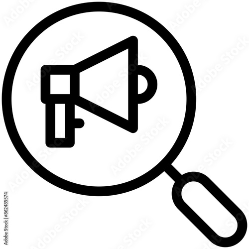 speaker, marketing, lense, search, tool Icon