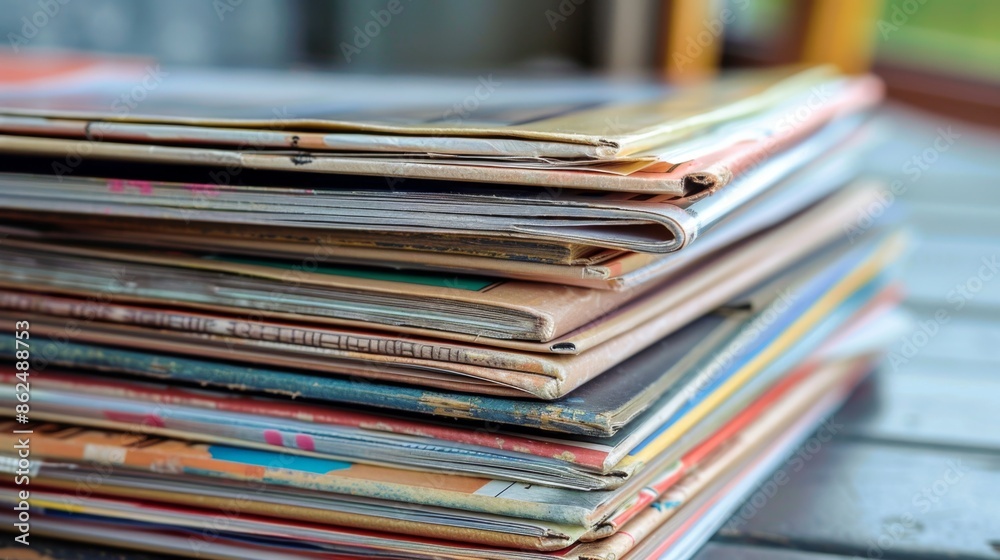 Stack of educational journals and magazines High quality images Stack of educational journals and magazines High quality images