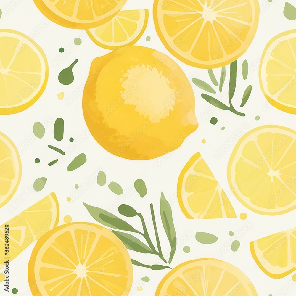 flat water color seamless pattern lemon 1 flat water color seamless pattern lemon 1