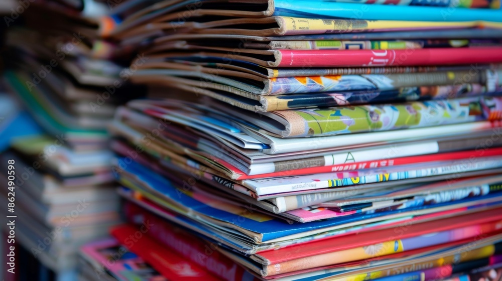 Stack of educational journals and magazines High quality images Stack of educational journals and magazines High quality images
