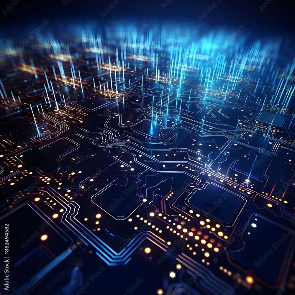 Fototapeta premium circuit board background