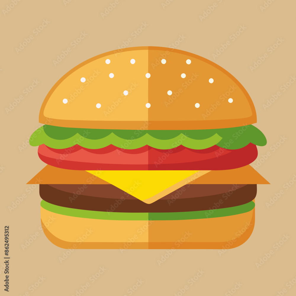vector illustration of hamburger vector illustration of hamburger
