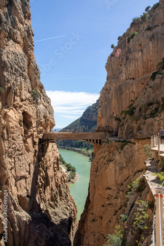 bridge over canyon caminito del rey