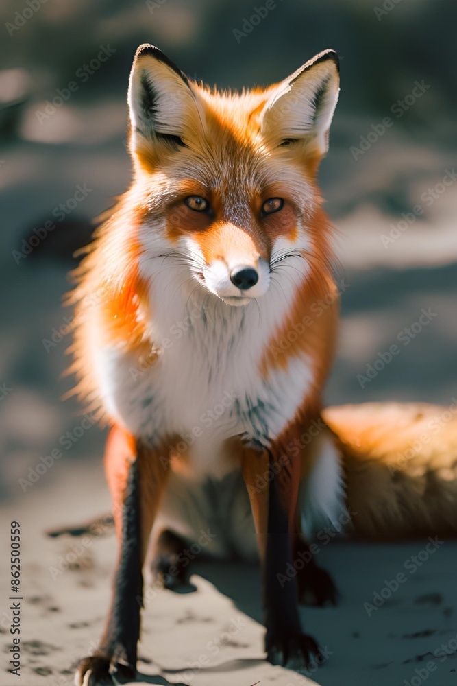 Obraz premium red fox cub
