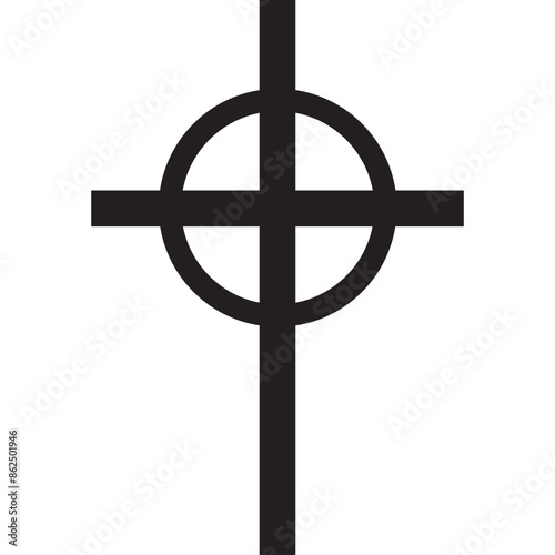 A Lutheran-inspired cross in silhouette