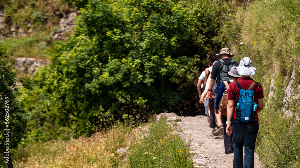 Sentiero degli Dei (Path of God), Costiera Amalfitana (Salerno). Trekking da Bomerano di Agerola a Positano in 4 ore. Sentiero degli Dei (Path of God), Costiera Amalfitana (Salerno). Trekking da Bomerano di Agerola a Positano in 4 ore.