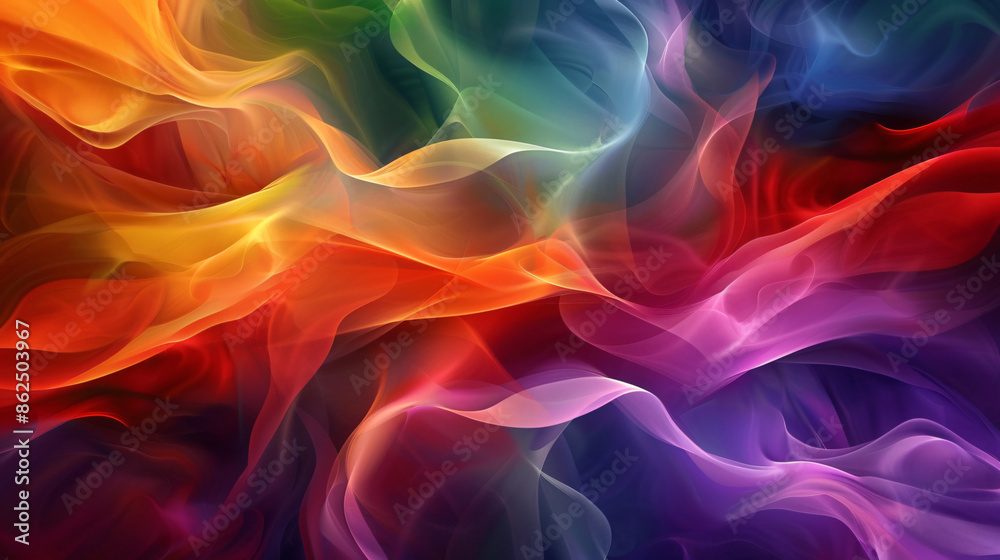 Abstract colorful background with flowing lines and curves, vibrant colors, soft lighting, and a sense of movement. Abstract design wallpaper for artistic expression or creative projects. The design f Abstract colorful background with flowing lines and curves, vibrant colors, soft lighting, and a sense of movement. Abstract design wallpaper for artistic expression or creative projects. The design f