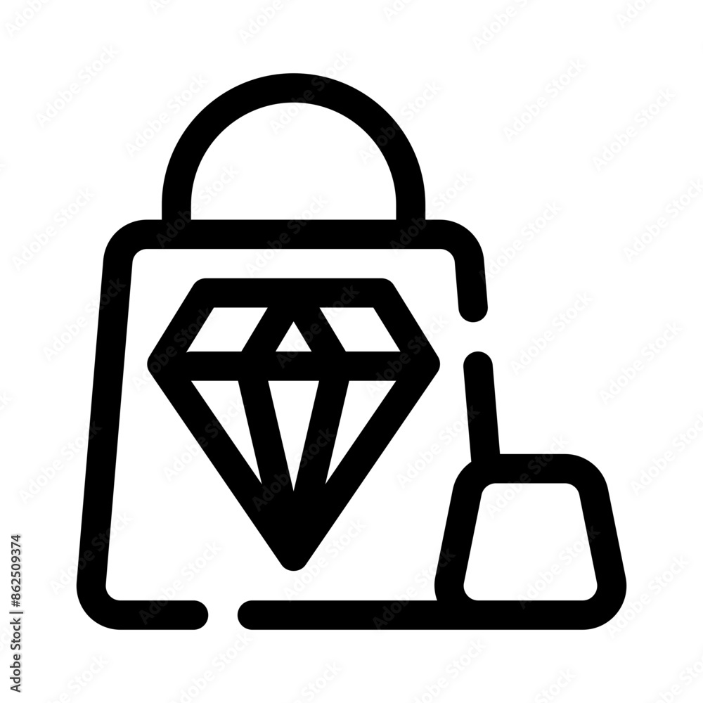 shopping bag line icon shopping bag line icon