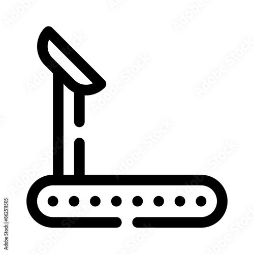 treadmill line icon
