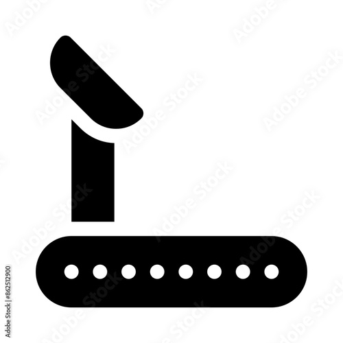 treadmill glyph icon