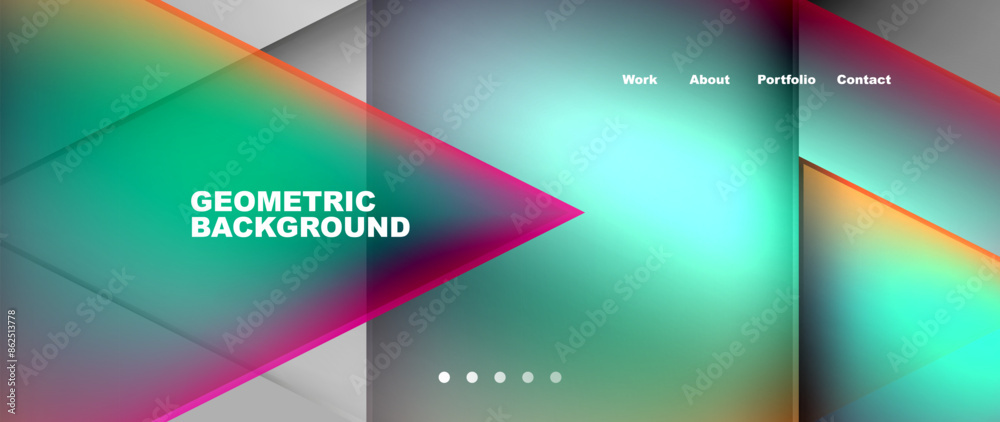 Flowing bright neon gradients geometric abstract background with triangles and lines. Fluid color pattern of color liquid gradient background for wallpaper, banner, background, card, landing page Flowing bright neon gradients geometric abstract background with triangles and lines. Fluid color pattern of color liquid gradient background for wallpaper, banner, background, card, landing page