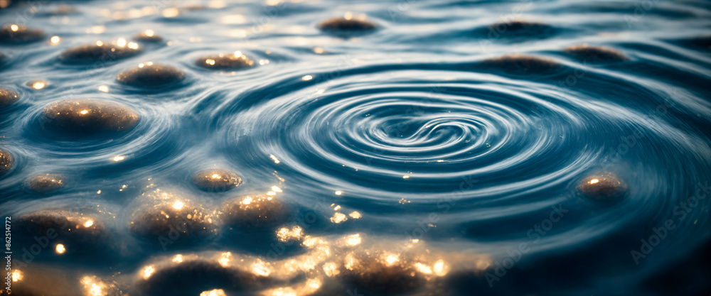 Sunset Water Surface Texture: Golden Reflections Sunset Water Surface Texture: Golden Reflections