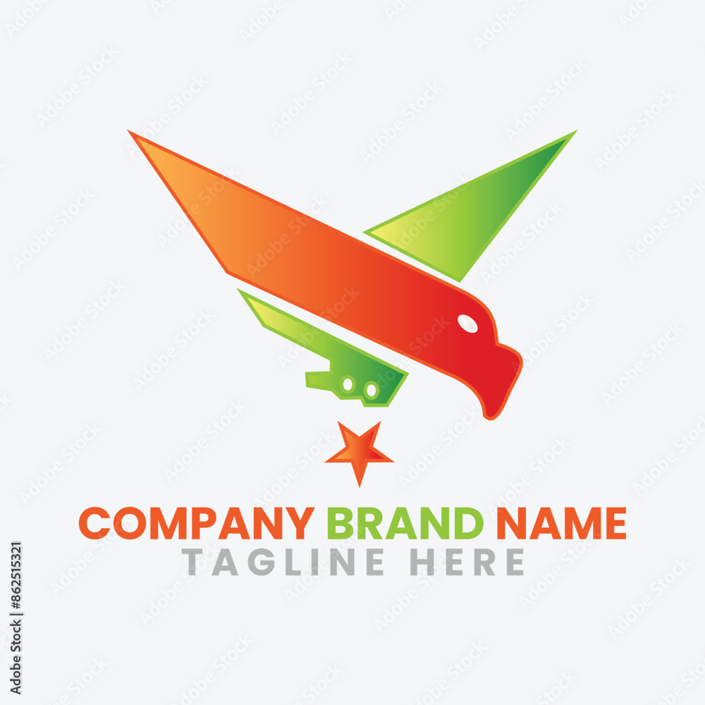 Merican Eagle modern and branding logo design Merican Eagle modern and branding logo design