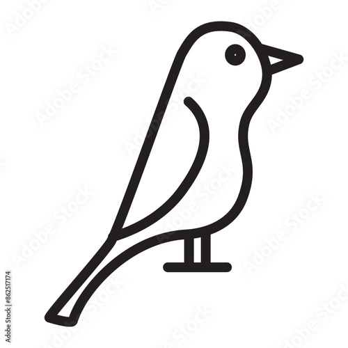 Canary Vector Line Icon Design