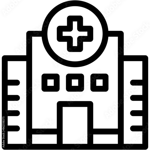 hospital, facility, clinic, medical, bulding Icon
