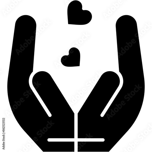 Give love, care hands, heart , love and romance, miscellaneous, valentines day, valentine Icon