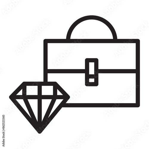 Luxury Line Purple Circle Black