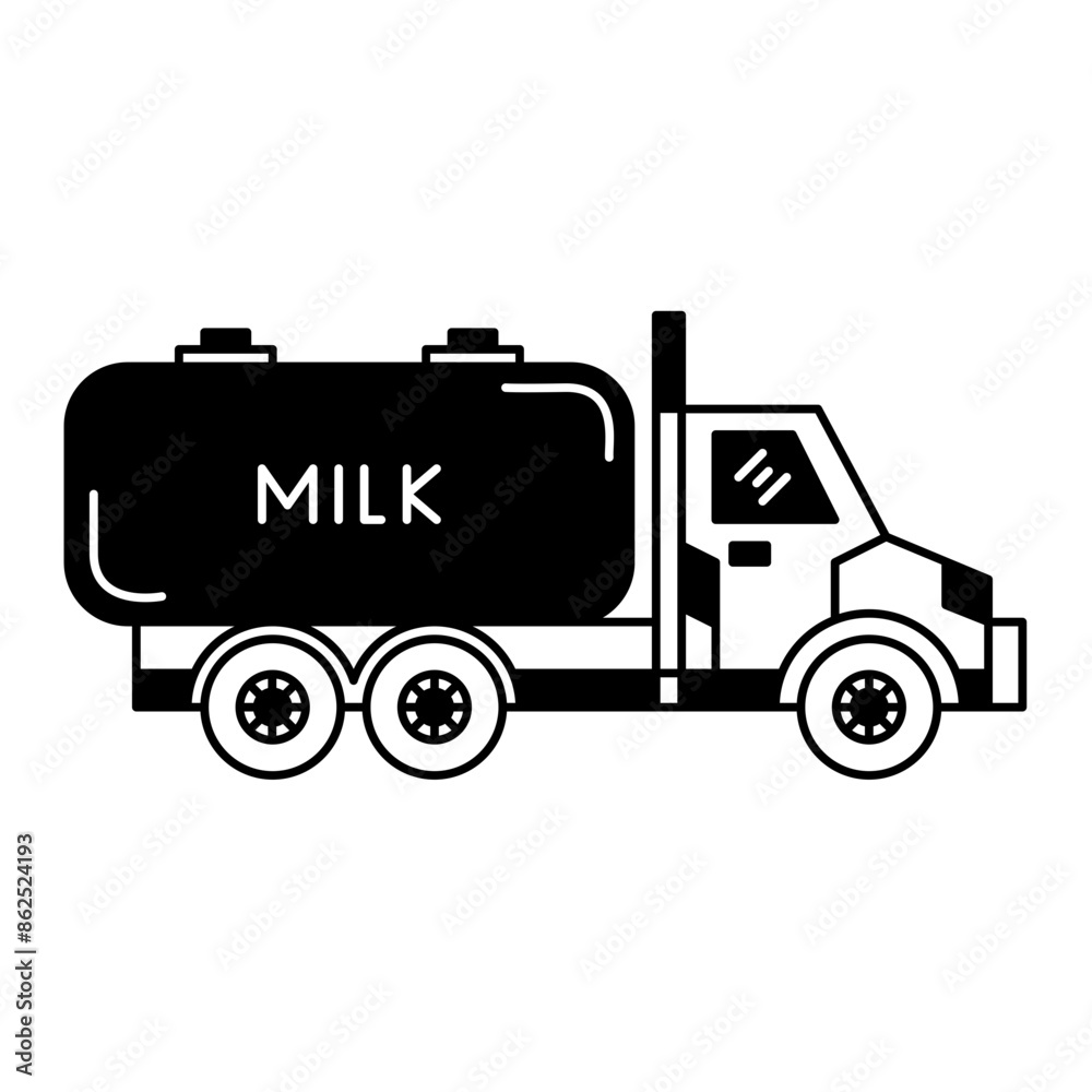 Milk truck icon Milk truck icon