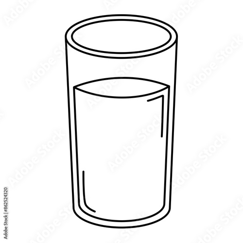 Glass of milk icon