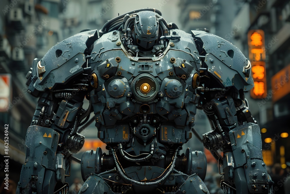Powerful Cyberpunk-Inspired Mechanical Exoskeleton Showcases Raw Industrial Strength and Intricate Design Powerful Cyberpunk-Inspired Mechanical Exoskeleton Showcases Raw Industrial Strength and Intricate Design