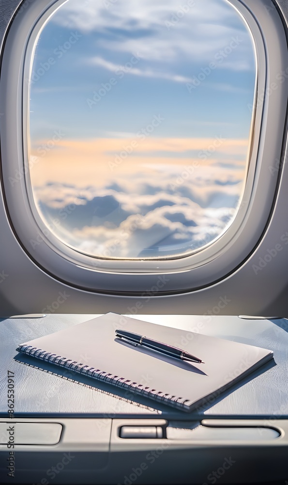 Fototapeta premium view from airplane window
