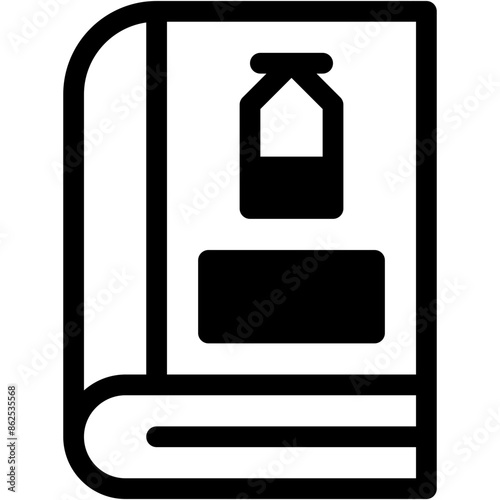 Vector Icon book, medical book, vaccine, covid, healthcare and medical Icon