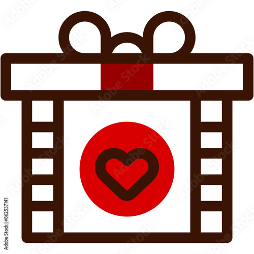 gift, present, suprise, valentine day, love and romance Icon