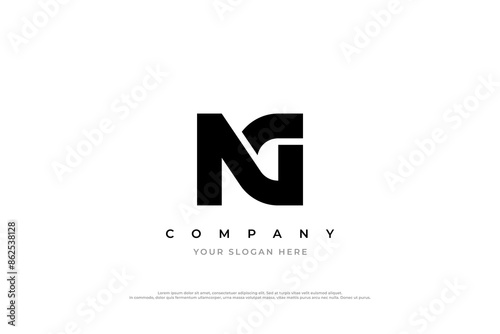 Initial Letter NG Logo Design