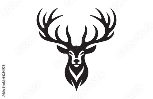 vector of deer icon on white background