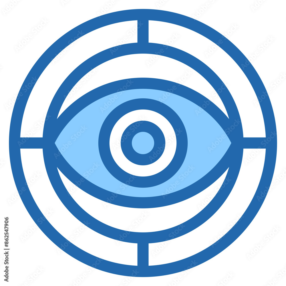 Vector Icon for View, eye, find, vision, zoom Vector Icon for View, eye, find, vision, zoom