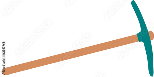under construction equipment mining ax icon vector illustration graphic design
