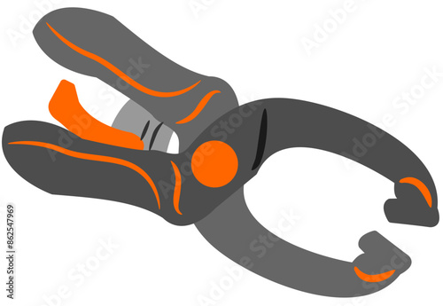 under construction equipment pliers icon vector illustration graphic design
