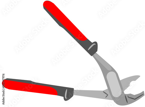 under construction equipment shears icon vector illustration graphic design
