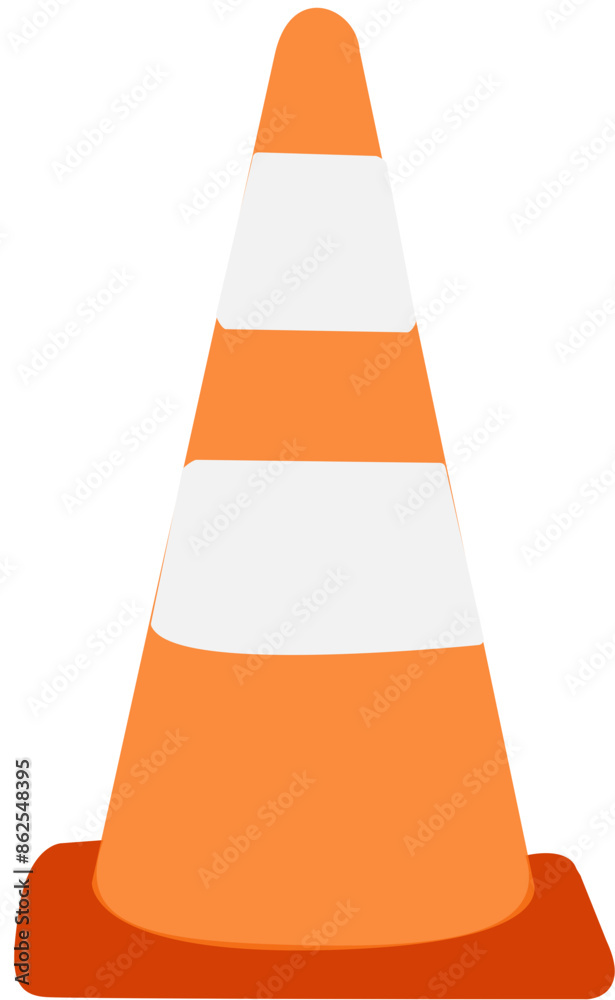 under construction equipment cone icon vector illustration graphic design
