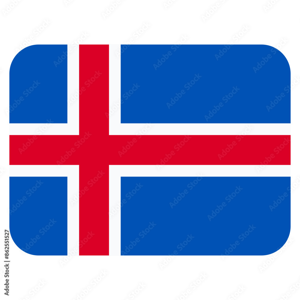 Vector Icon for iceland, country, national, flag, world flag Vector Icon for iceland, country, national, flag, world flag