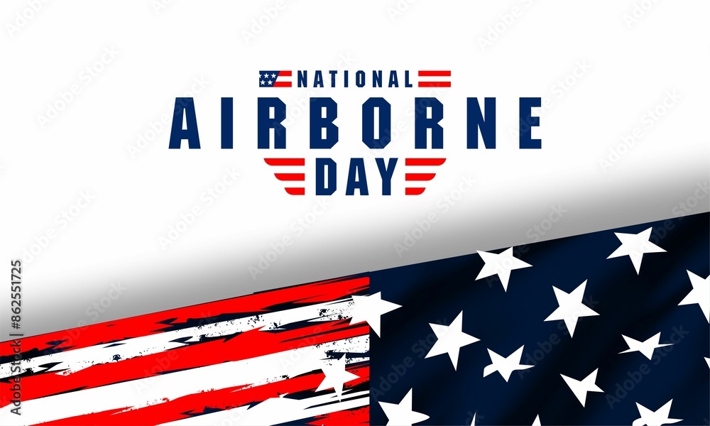 National Airborne Day background template. Holiday concept. background, banner, placard, card, and poster design template with text inscription and standard color. vector illustration. National Airborne Day background template. Holiday concept. background, banner, placard, card, and poster design template with text inscription and standard color. vector illustration.