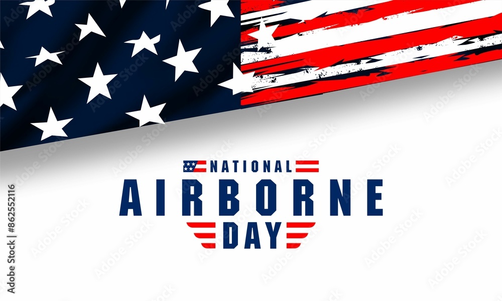 National Airborne Day background template. Holiday concept. background, banner, placard, card, and poster design template with text inscription and standard color. vector illustration. National Airborne Day background template. Holiday concept. background, banner, placard, card, and poster design template with text inscription and standard color. vector illustration.