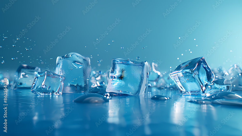 Close-up of ice cubes Close-up of ice cubes
