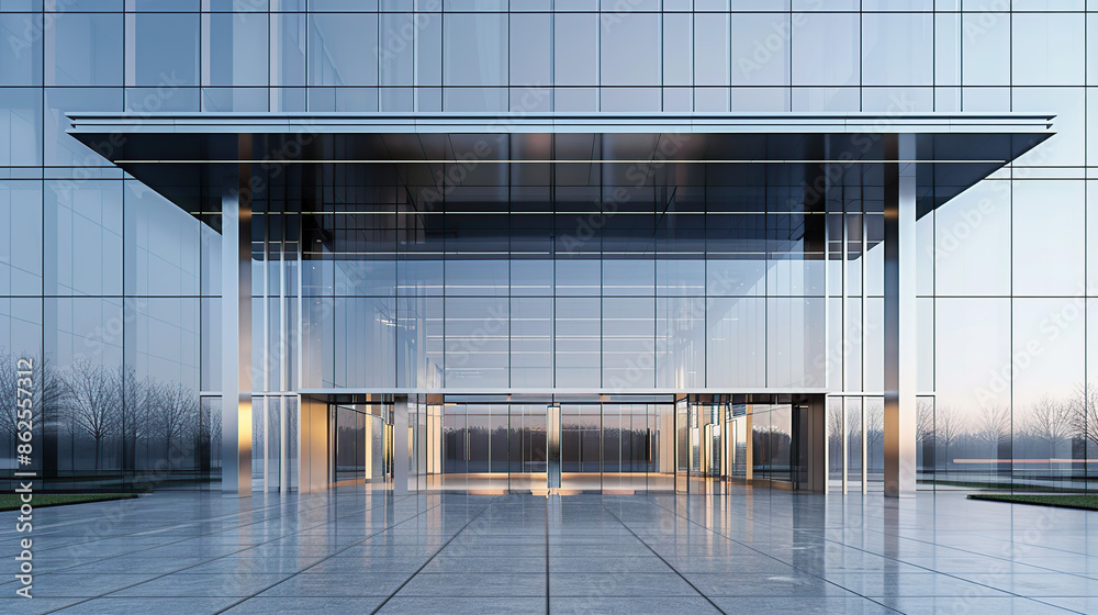 Modern architectural glass facade Modern architectural glass facade