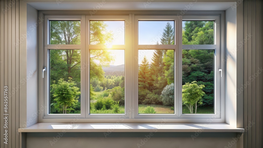 A close-up of a clean, modern window with natural light filtering through , architecture, interior design, home decor, glass,reflection A close-up of a clean, modern window with natural light filtering through , architecture, interior design, home decor, glass,reflection