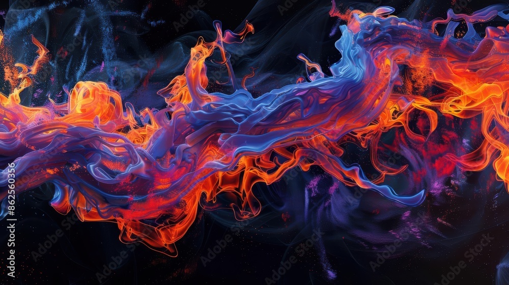 Fluid motion Fluid motion of flames, 1000fps, black background, vivid colors Fluid motion Fluid motion of flames, 1000fps, black background, vivid colors
