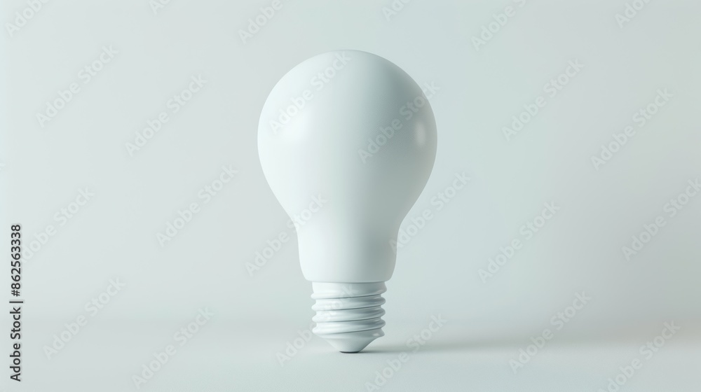 A close-up of a white lightbulb, glowing softly in a minimalistic setting. The image offers plenty of copy space and is ideal for concepts related to ideas, innovation, and energy efficiency. A close-up of a white lightbulb, glowing softly in a minimalistic setting. The image offers plenty of copy space and is ideal for concepts related to ideas, innovation, and energy efficiency.