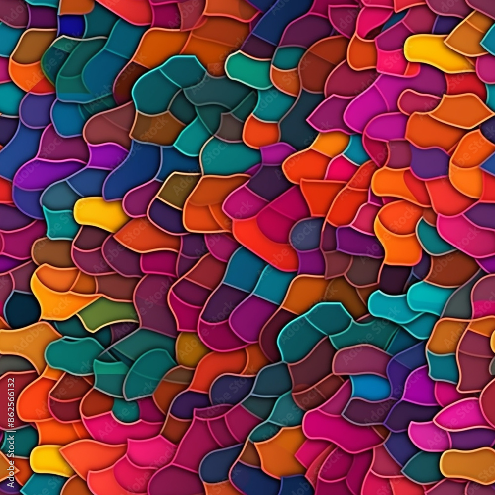 Fototapeta premium Colorful texture, seamless patterns.