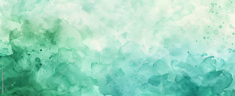 The background features blue green watercolor splashes and blotches with fringe bleed wash and bloom designs, blobs of paint and old vintage watercolor paper texture grains. The background features blue green watercolor splashes and blotches with fringe bleed wash and bloom designs, blobs of paint and old vintage watercolor paper texture grains.