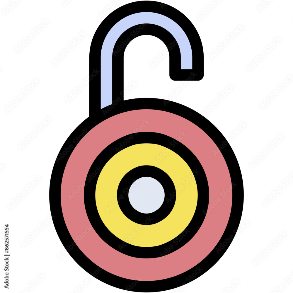 Vector Icon Padlock, protection, unlock, open Vector Icon Padlock, protection, unlock, open