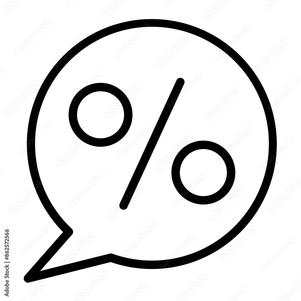 Sale Sign Vector Line icon design Sale Sign Vector Line icon design