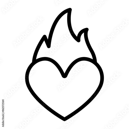 Passion Vector Line icon design