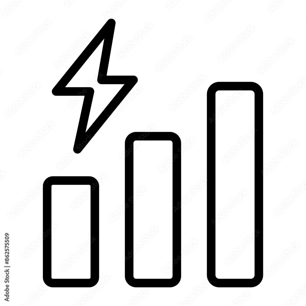 Intensity Vector Line Icon Design Intensity Vector Line Icon Design