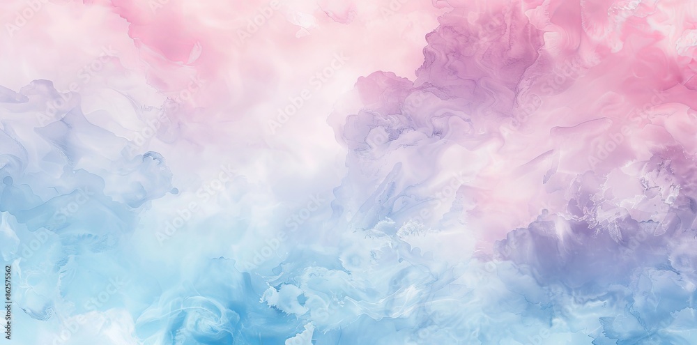 Fototapeta premium For banner, background, and background color, watercolor watercolor colorful pastel paint with liquid fluid texture