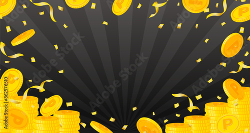 Reward points vector background illustration